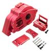 AMK Metal Center Gearbox Motor Mount Gear Box ARA311169 for Arrma 1/10 Kraton Outcast 4S V2 BLX 1/8 Mojave 4S BLX Upgrade Parts (Red) view 1