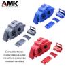 AMK Metal Center Gearbox Motor Mount Gear Box ARA311169 for Arrma 1/10 Kraton Outcast 4S V2 BLX 1/8 Mojave 4S BLX Upgrade Parts (Red) view 2