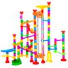 247Pcs Marble Run with Motorized Elevator, Construction Building Blocks Toys with 30 Glass Marbles and 30 Glow in The Dark Marbles, STEM Gifts for Boys and Girls view 4