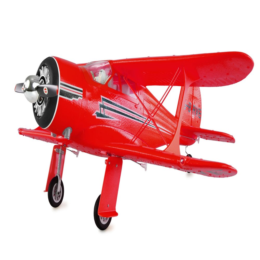 Amewi AMXFlight Beech D17s Biplane 3D/6G RTF Red Remote Control RC Aeroplane Aeroplane
