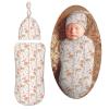 Muishi Foxes and Hedgehogs Newborn Swaddle Blankets Hat Sets Soft Baby Receiving Blanket Swaddle Sack for Baby Shower Infant Boy Girl Gift view 1