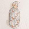 Muishi Foxes and Hedgehogs Newborn Swaddle Blankets Hat Sets Soft Baby Receiving Blanket Swaddle Sack for Baby Shower Infant Boy Girl Gift view 3
