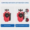 2 Pack String Launchers and Grips, Battling Burst Launcher, Left/Right Spin, Only Compatible with Burst, Two Launch Modes Gyros(Black+Red) view 2