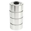 4Pcs Beadlock Wheel Rim Offset 8.9mm Metal Deep Dish Hub Wheel Rims for Axial SCX10 90046 1.9 Inch (White) view 4