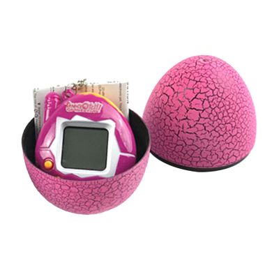 Keenso Digital Pet Game Machine, Electronic Pet Children Portable Funny Virtual Digital Pet Game Machine with Egg Shaped Case (Pink)