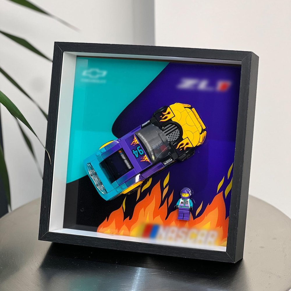 iLuane Display Wallboard for Champions 76935, Adult Collectibles Wall Mount, Home or Office Dcor (No Car Included)