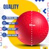 PlayBolt Playground Balls Bulk - 8.5 Inch Red Rubber Kickball Bouncy Inflatable Balls for Kids & Adults w/Hand Pump, Indoor & Outdoor Games, Kickballs, Dodgeball, Four Square, and More, (4-Pack) view 2