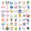 100 Cute Assorted Animal Holographic Stickers  Fun Sparkly Glitter Kawaii Bulk Variety Pack, Waterproof Vinyl Decals for Girls, Kids & Teens, Great for Water Bottles, Classroom Rewards, Luggage view 3