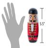 The Bridge Collection Nutcracker Nesting Doll Set - 5-Piece Wooden Matryoshka - Christmas Stacking - Traditional Hand-Painted - 5.5" to 1.5" Russian Dolls view 2