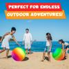 18 Inch Rubber Playground Balls for Kids - (2-Pack) Giant Large Rainbow Inflatable Bouncy Play Ball - Big Size, Kickballs, Fun for Park, Recess, Backyard, Indoor and Outdoor Games with Hand Pump view 4