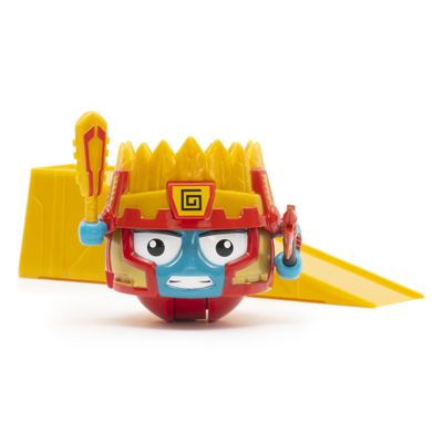 Battle Ballz: Training Pack - Volcanon - Weapon Wielding Toy Aztec Warrior, Rolling Colorful Character, Training Ramp, Blow Your Lid Button, Kids 5+