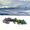 3D Printed Dragon, 3D Printed Articulated Dragon, Clover Crystal Easter Gemstone Orchid Rose Coral Reef Woodland Dragon, Fidget Toy Adults Fidget Toys - BD1 (Clover Baby Dragon, Red Yellow Blue) view 2