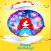 Piata de princesa sirena para cumpleaos y fiesta en forma de tambor e imagen full hd para nias princesa sirena, animales, nias, party, diversion view 4