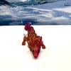 3D Printed Dragon, 3D Printed Articulated Dragon, Clover Crystal Easter Gemstone Orchid Rose Coral Reef Woodland Dragon, Fidget Toy Adults Fidget Toys - BD1 (Easter Baby Dragon, Red Purple Gold) view 1