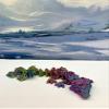 3D Printed Dragon, 3D Printed Articulated Dragon, Clover Crystal Easter Gemstone Orchid Rose Coral Reef Woodland Dragon, Fidget Toy Adults Fidget Toys - BD1 (Orchid Baby Dragon, Red Yellow Blue) view 1