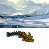 3D Printed Dragon, 3D Printed Articulated Dragon, Clover Crystal Easter Gemstone Orchid Rose Coral Reef Woodland Dragon, Fidget Toy Adults Fidget Toys - BD1 (Woodland Baby Dragon, Orange Blue Green) view 3