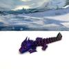 3D Printed Dragon, 3D Printed Articulated Dragon, Clover Crystal Easter Gemstone Orchid Rose Coral Reef Woodland Dragon, Fidget Toy Adults Fidget Toys - BD1 (Rose Baby Dragon, Red Green Blue) view 2