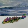 3D Printed Dragon, 3D Printed Articulated Dragon, Clover Crystal Easter Gemstone Orchid Rose Coral Reef Woodland Dragon, Fidget Toy Adults Fidget Toys - BD1 (Gemstone Baby Dragon, Red Yellow Blue) view 2