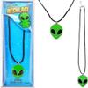 Chochkees 12 Halloween Alien Necklace, Standard Size Fits All, 16" Inches view 3