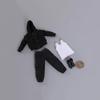 1/12 Scale Male Clothes,Male Zipper Hoodie Work Pants Coat Vest Trousers Clothing for 6inch Action Figure Body (Black) view 1