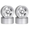 4PCS Metal Retro 5 Spokes 1.9 Inch Beadlock Wheels Rim 55x26mm Compatible with 1/10 RC Crawler RR10 view 1