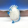 3D Printed Dragon with Dragon Egg, Articulated Fidget Toy Dragon, 12" White and Blue Gemstone Dragon, Executive Desk Toy D063WB view 1
