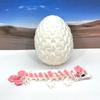 3D Printed Baby Dragon with Dragon Egg, Articulated Crystal Clover, Easter, Gemstone, Orchid, Rose, Sushi Woodland Baby Dragon, Fidget Toy Dragon, Executive Desk Toy BD007 (Orchid Baby Dragon) view 1