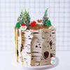Ercadio 25 Pack Resin Christmas Scene Cupcake Toppers 3D Santa Claus Snowman Christmas Tree Picks for Xmas Holiday Birthday Eve Party Cake Decor view 4