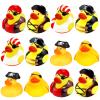 12 Pcs Pirate Rubber Ducks Mini Ducks for Baby Bath Toys Pirate Party Favors view 1