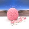 3D Printed Baby Dragon with Dragon Egg, Articulated Crystal Clover, Easter, Gemstone, Orchid, Rose, Sushi Woodland Baby Dragon, Fidget Toy Dragon, Executive Desk Toy BD007WP-PE (Sushi Baby Dragon) view 1