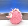 3D Printed Baby Dragon with Dragon Egg, Articulated Crystal Clover, Easter, Gemstone, Orchid, Rose, Sushi Woodland Baby Dragon, Fidget Toy Dragon, Executive Desk Toy BD007WP-PE (Sushi Baby Dragon) view 3