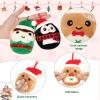6 Pcs Mini Plush Christmas Ornaments 3.15 Cute Plush Ornament for Christmas Tree Decoration, Collectible Soft & Squishy Small Stuffed Animal Toy - Stocking Stuffers, Gift for Kids view 3