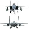 CHICHIYANG American F-15A Eagle Supersonic Fighter Airplane Model 1:100 Simulation Aircraft Model Collection Alloy ABS Plastic Material Aviation Plane view 4