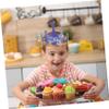 100pcs Birthday Hat Crown Party Hats for Shower Photo Prop Party Hat Birthday Hat for Birthday Hats for Birthday Hat Props Apparel Child Paper Cute/702 view 2