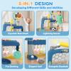 AIGIMU Toddler Sports Toys, 5-in-1 Toddler Basketball Hoop Soccer Bowling Baseball Golf Activity Center, 1 2 3 Year Old Boys Girls Toy, Toys for Toddlers & Baby view 2