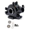cvking RC Gearbox Compatible with Losi for Baja for Rock for Rey Metal Front Gear Box Gearbox Case Bulkhead 1/10 RC Car Upgrades Parts Accessories(Black) view 2