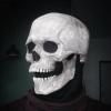 ariarly Skull Mask Creepy with Moving Jaw Halloween Full Head Skull Mask Scary Skeleton Masks Latex for Cosplay Party Props view 1