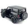 2-Door Bronco Badlands Model Car 1/36 Scale Diecast Toy Cars Metal Alloy Childrens Vehicles, Pull Back Doors Open, Black Rim, Mens Collection, Kids Toys for Boys Gifts, Cake Topper Home Dcor, Black view 4