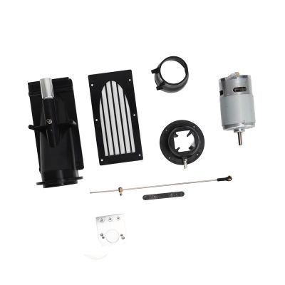 Nurnesy 40Mm Rc Boat Jet Pump Thruster Motor Brush Propeller Motor Replacement Set Water Spray Household Brush Engine Motor for Remote Control Boat, Dinghies (Black)