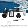 Nurnesy 40Mm Rc Boat Jet Pump Thruster Motor Brush Propeller Motor Replacement Set Water Spray Household Brush Engine Motor for Remote Control Boat, Dinghies (Black) view 4