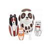 CEUMEA Sleek Nesting Dolls Nesting Doll Set 5 Pieces Matryoshka Dolls Exquisite Handmade Wooden Nested Dolls Suitable for Christmas Home Dcor Sleek Nesting Dolls view 1
