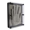 3D Clone Pin Art Toy Hand Metal Board Handprint Needle Toy,Sensory Fidget Palm Hand Novelty Handprint Needle Toy Decoration Ornament for Home (Metal Large) view 3