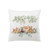 Animals Eucalyptus Leaves Decorative Nursery Pillowcase Throw Pillow Cover Baby Boy Girl Bear Raccoon Fox Deer Rabbit Hedgehog Cushion Cover for Toddler Kids Room Classroom Playroom 18''x18'' view 1