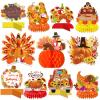 11 Pack Thanksgiving Honeycomb Centerpiece Fall Party Decorations Supplies 3D Autumn Fall Thanksgiving Centerpieces for Tables Happy Friendsgiving Thanksgiving Party Decorations Supplies view 1