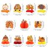 11 Pack Thanksgiving Honeycomb Centerpiece Fall Party Decorations Supplies 3D Autumn Fall Thanksgiving Centerpieces for Tables Happy Friendsgiving Thanksgiving Party Decorations Supplies view 2