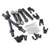 JGGZONE Aluminum RC Front Rear Anti-roll Bar Set Compatible with LOSI 1/18 Mini LMT 4X4 Brushed Monster Truck RTR, RC Alloy Metal Anti-Roll Bar for Improved Stability #LOS01026, Black view 4