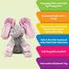 Dimple Kaia and Kyle Elephant Stuffed Animal Toy Set - Animated Plush Singing Elephant, Interactive Musical Peek-a-Boo for Babies, Kids - Baby Stuffed Animals Toy for Toddlers, Ages 0 and Up view 4