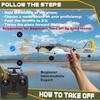 ANBURI RC Plane 4 Channel RC Airplane FW190 Ready to Fly with Upgraded Xpilot Stabilization System & One Key Aerobatic, Remote Control Airplanes for Beginners Adult view 3