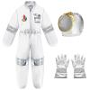 Aifawile Baby Astronaut Outfits Toddler Boy Girl Astronaut Costume Space Suit Romper Cosplay Party Jumpsuit Halloween Clothes (White Astronaut, 4-5 Years) view 1
