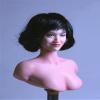 1/6 Scale Female Head Sculpt,Beauty Asian Girl Smile Expression Head Sculpt Carved for 12inch Female PH TBL JO Action Figure Body (Black Short Hair) view 2